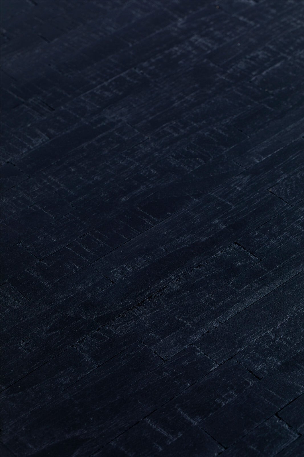 Esstisch SURI 90 x 180 cm Teakholz massiv schwarz