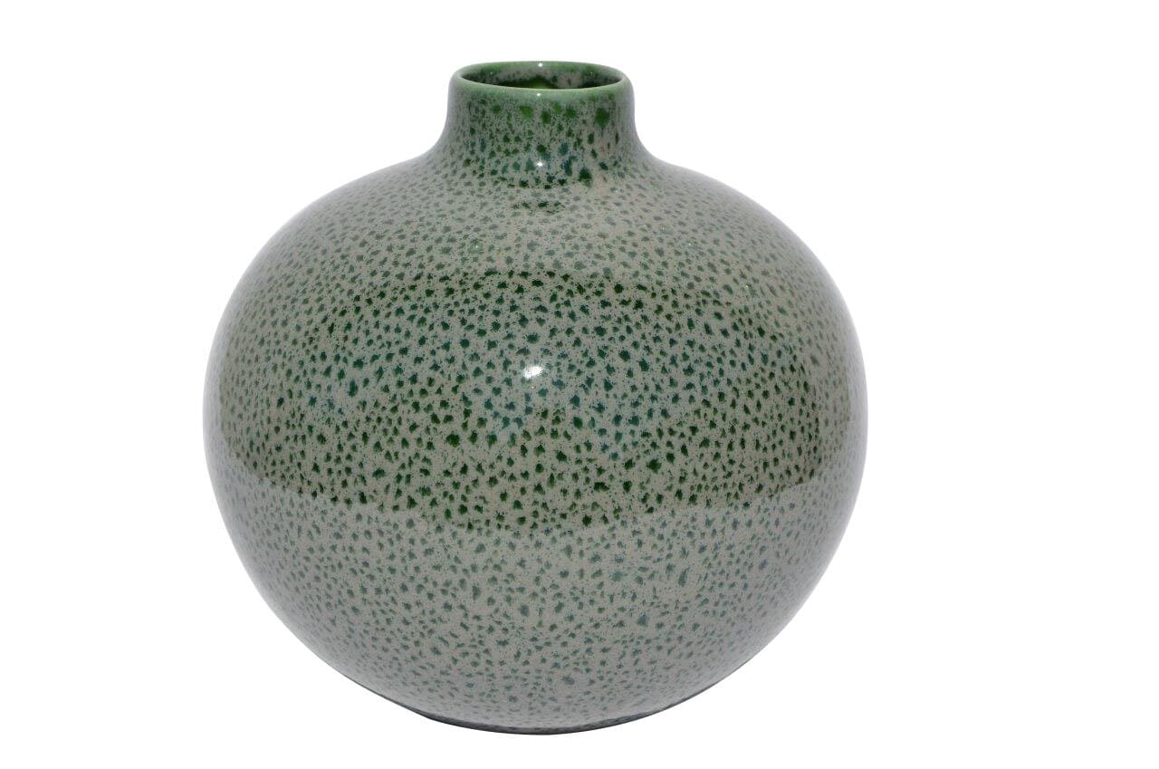 Vase 20 cm grün /taupe