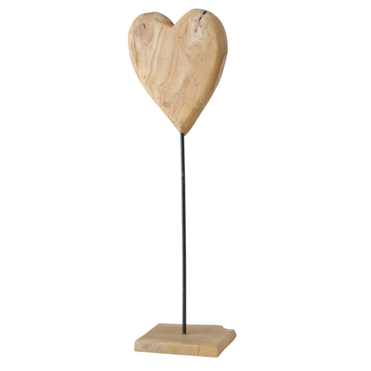 Deko Objekt Herz TEAKI 81 cm