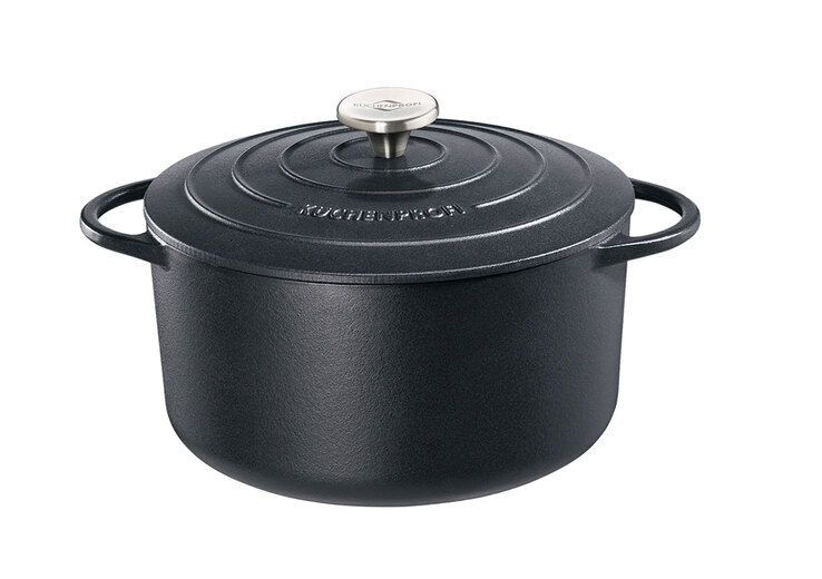 KÜCHENPROFI Bratentopf mit Deckel 24 cm schwarz
