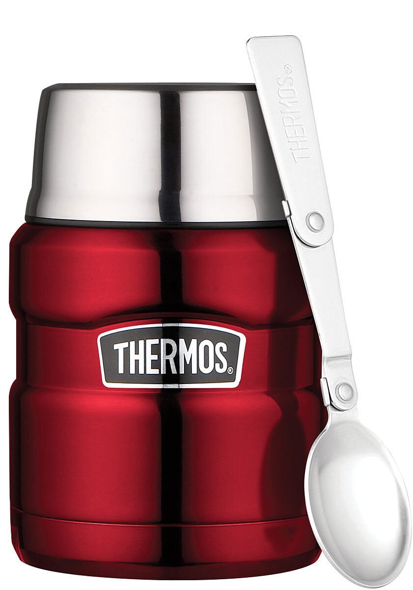 THERMOS Isolierbehälter STAINLESS KING 470 ml Cranberry Rot