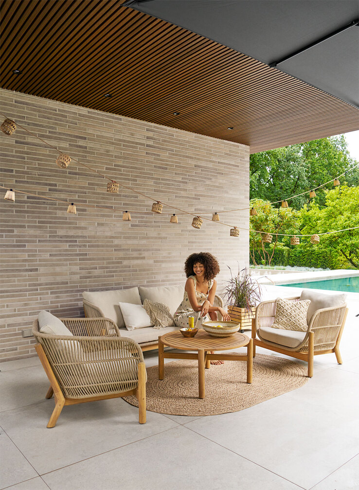 Garden FLAIR Loungemöbel Set DANNY 4-teilig naturfarbig