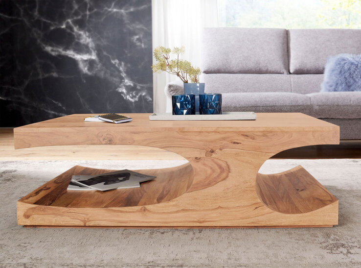 Couchtisch 118 x 70 cm Akazie