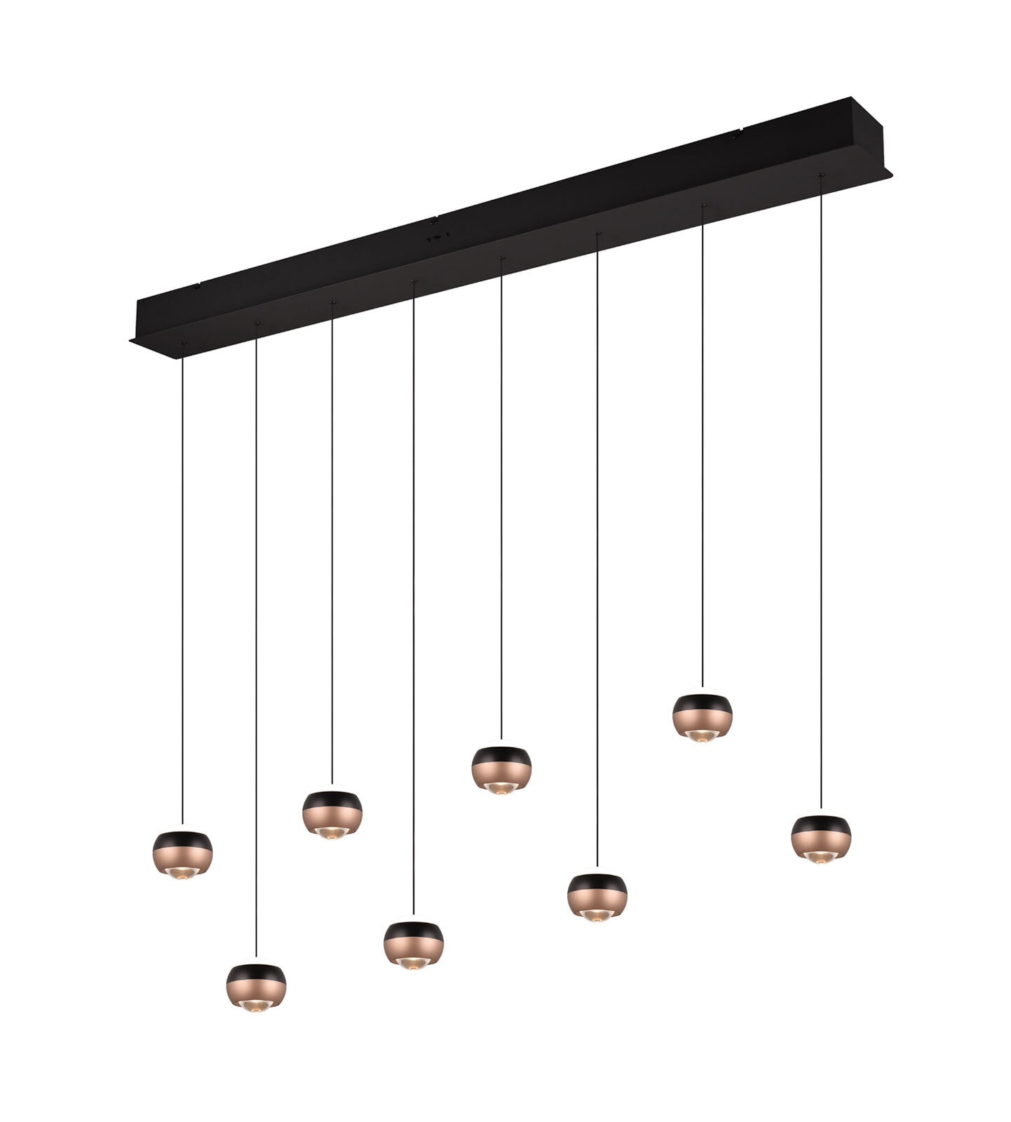 TRIO LED Balkenpendel TRS ORBIT 150 cm schwarz /coffee