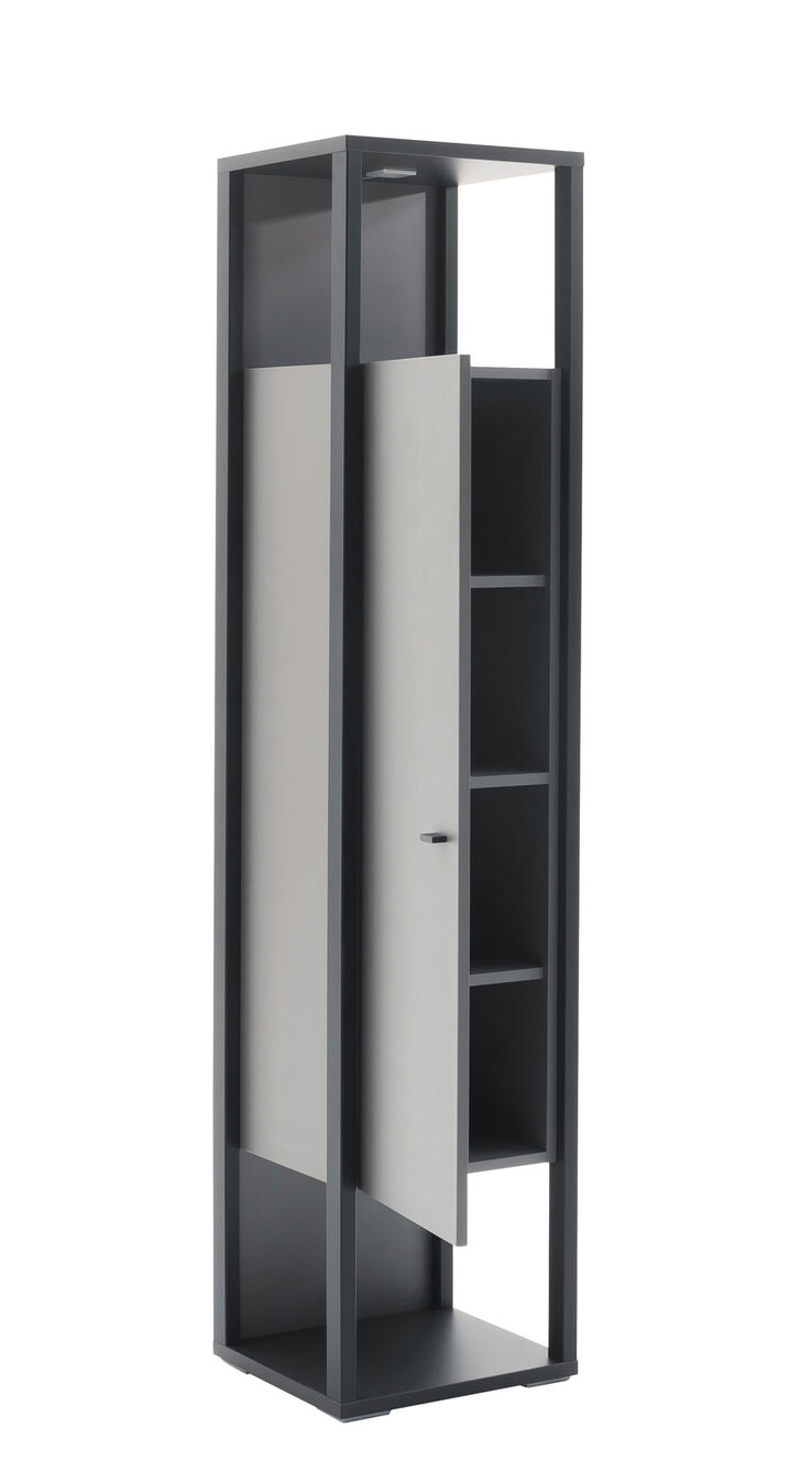 Vitrine LUXOR 40 x 178 cm Royal grau/ anthrazit