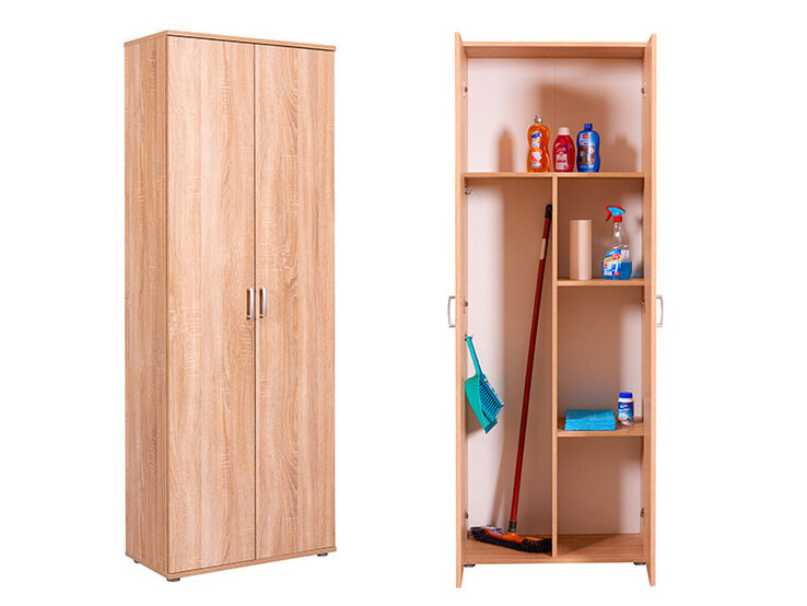 Mehrzweckschrank BASTIAN 70x189x34 cm Sonoma-Eiche Dekor