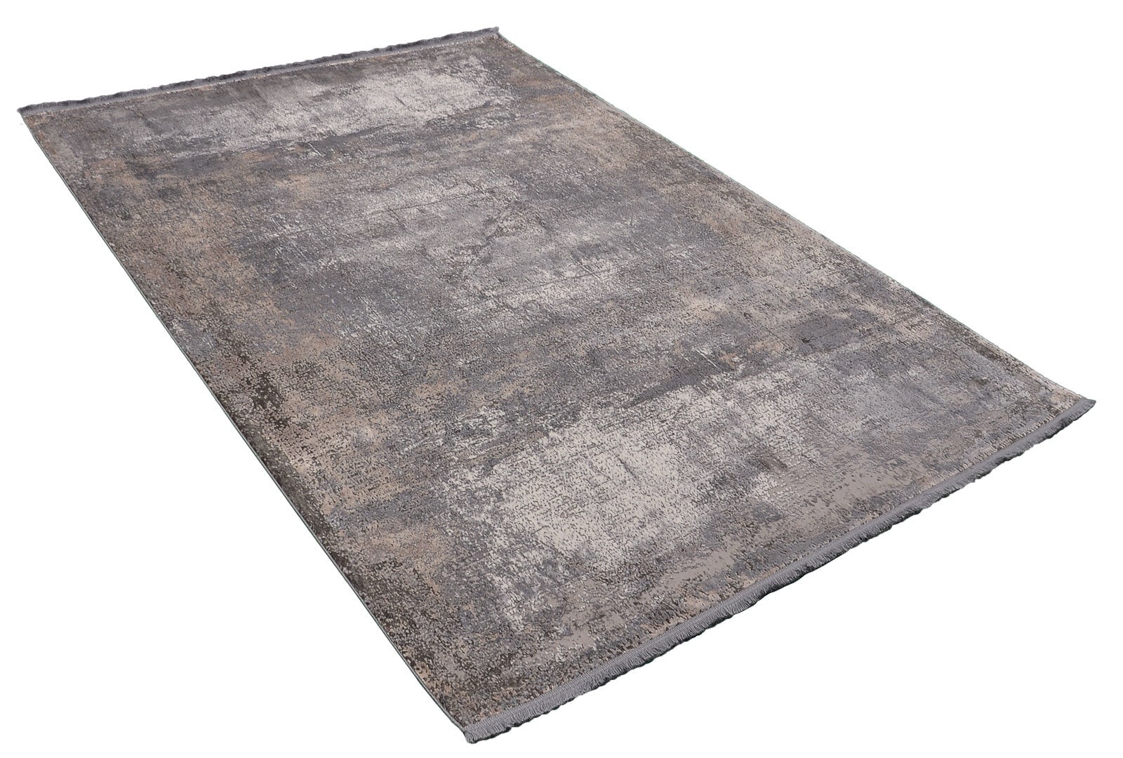 Webteppich VENECIA MODERNO 80 x 150 cm grau/beige