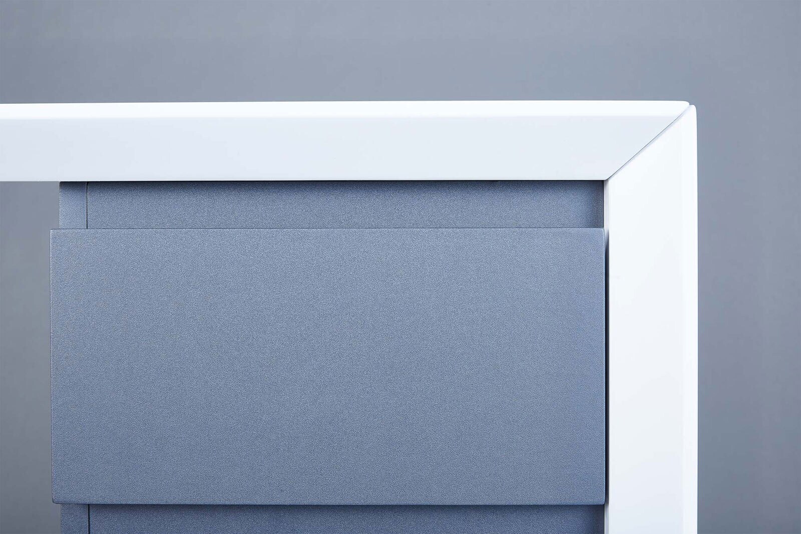 CASAVANTI Schreibtisch RAFAEL 120 x 50 cm Weiß/ Grau