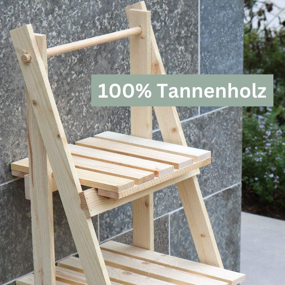 holz4home Gartenregal LADDER 109 cm braun