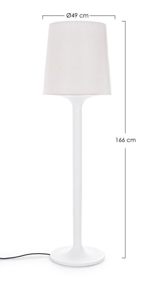 bizzotto Outdoor Retrofit Stehlampe ADONIS 166 cm weiß