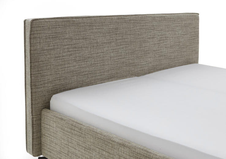 Polsterbett RIVA 180 x 200 cm beige/ braun