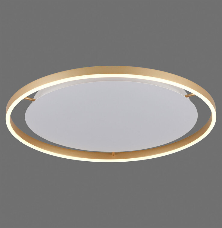 JUST LIGHT LED Deckenlampe RITUS 58 cm messingfarbig