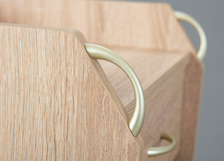 Rollcontainer ROBIN 36x65x40 cm Sonoma-Eiche Dekor