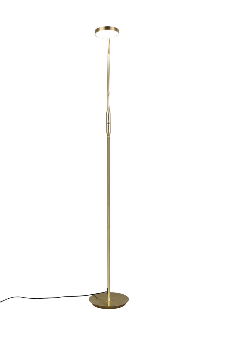 TRIO LED Stehlampe MONZA mattmessing