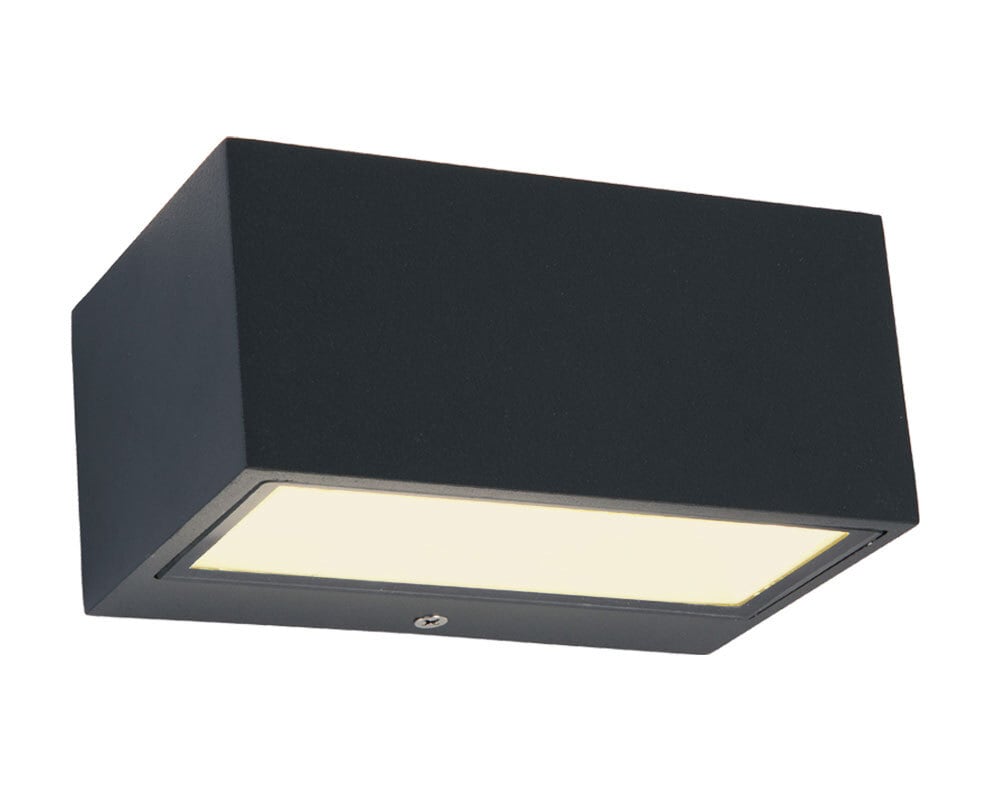 ECO-LIGHT LED Außenwandleuchte GEMINI 14 cm anthrazit