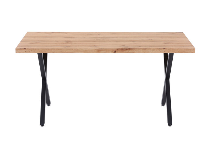 CASAVANTI Esstisch 160 x 90 cm braun/schwarz