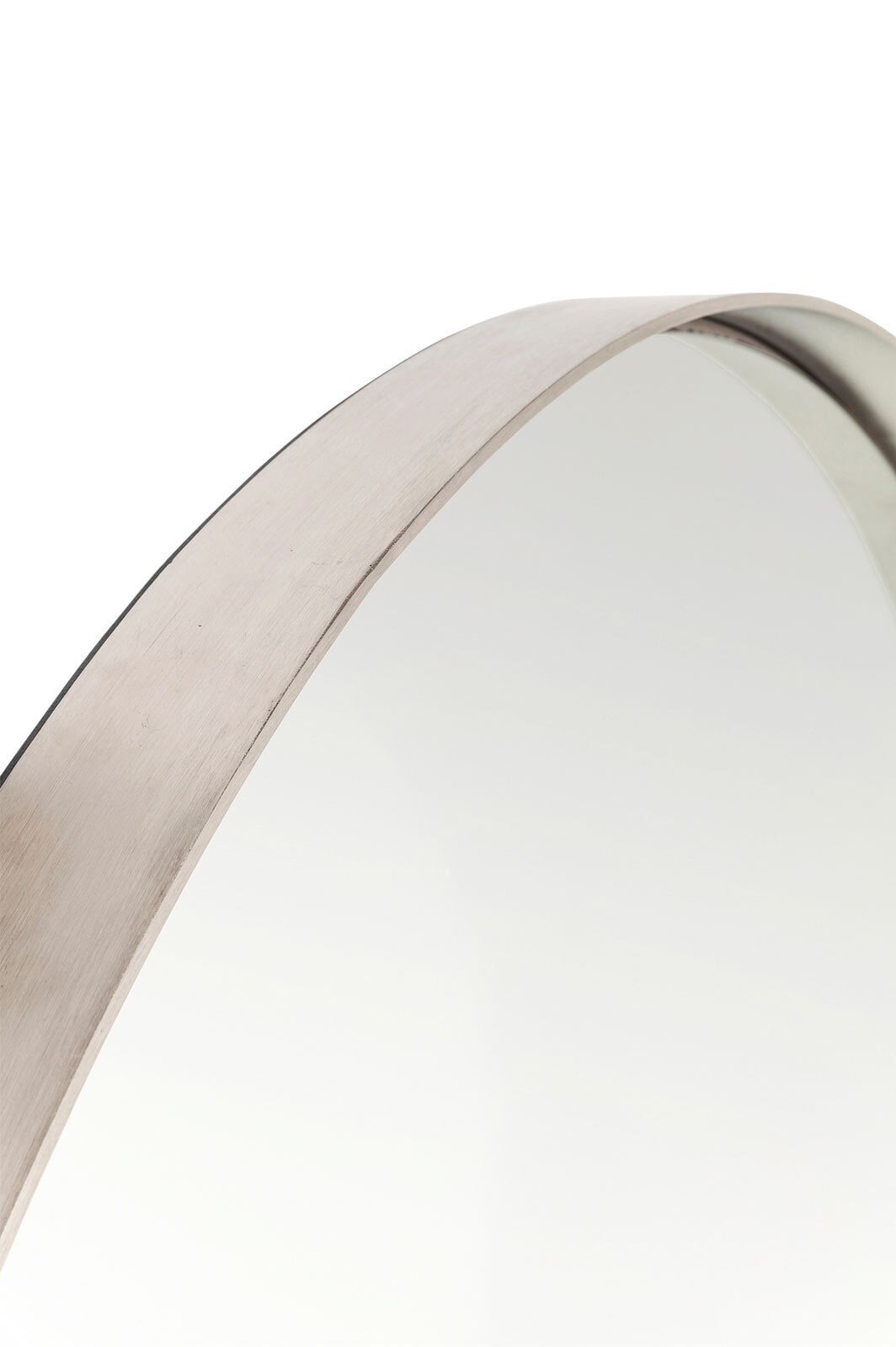 KARE DESIGN Spiegel rund CURVE ROUND STAINLESS silberfarbig