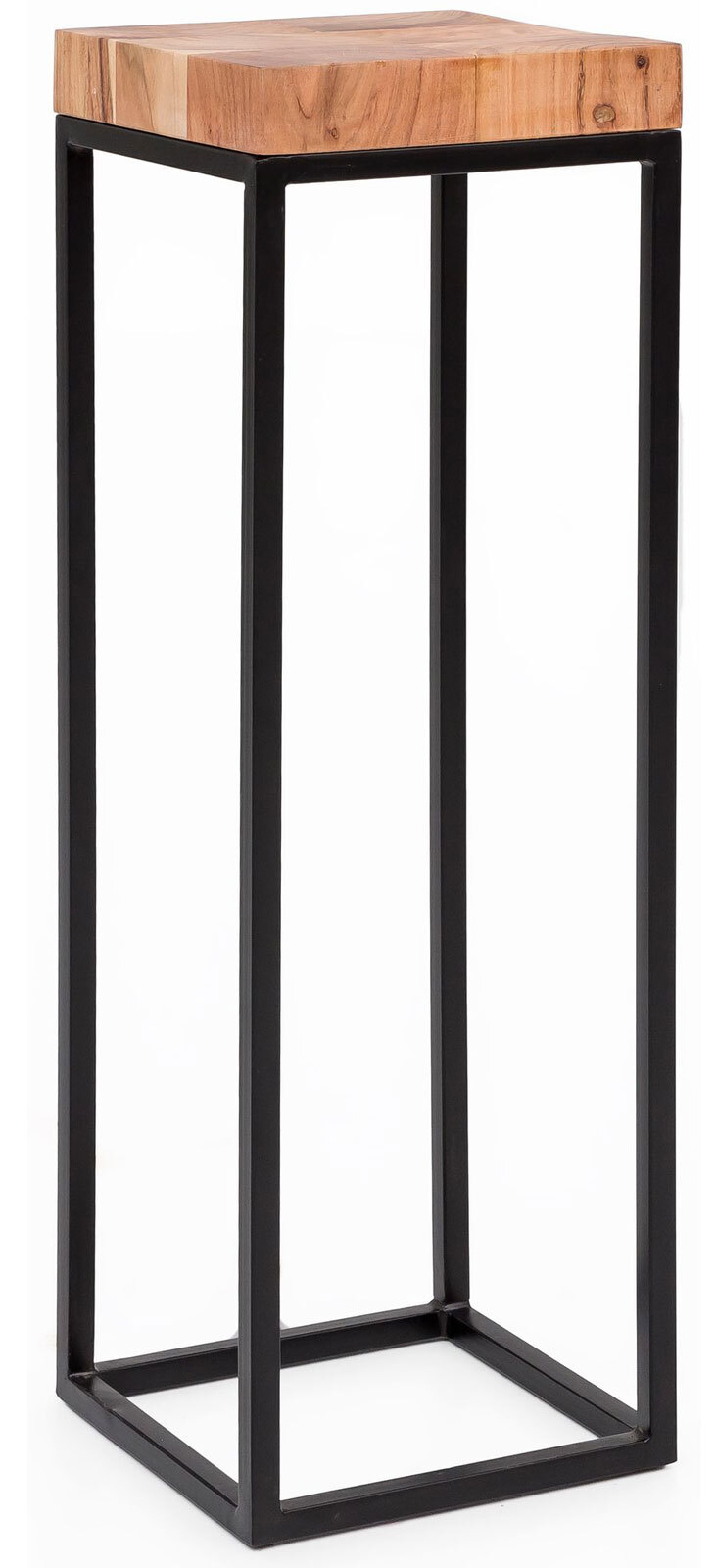 Beistelltisch 30 x 30 cm schwarz/ braun