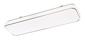 LED Deckenlampe SIMPLY 60 cm weiß /silberfarbig