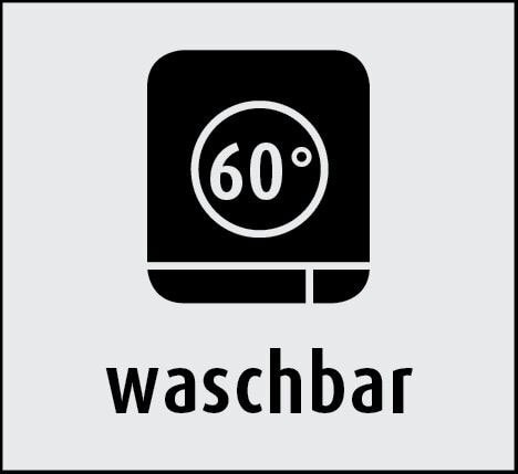 VOSSEN Waschhandschuh BALANCE 16 x 22 cm grau