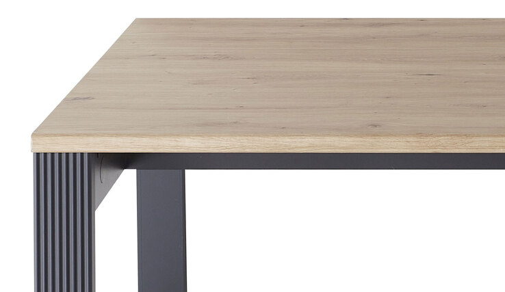 CASAVANTI Schreibtisch JASMIN 160 x 80 cm Graphit/ Artisan Eiche