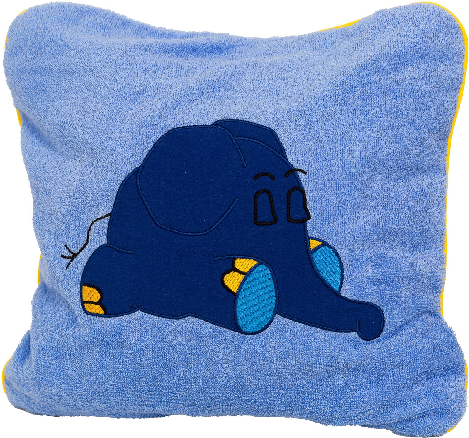 Smithy Kissenhülle ELEFANT 40 x 40 cm blau