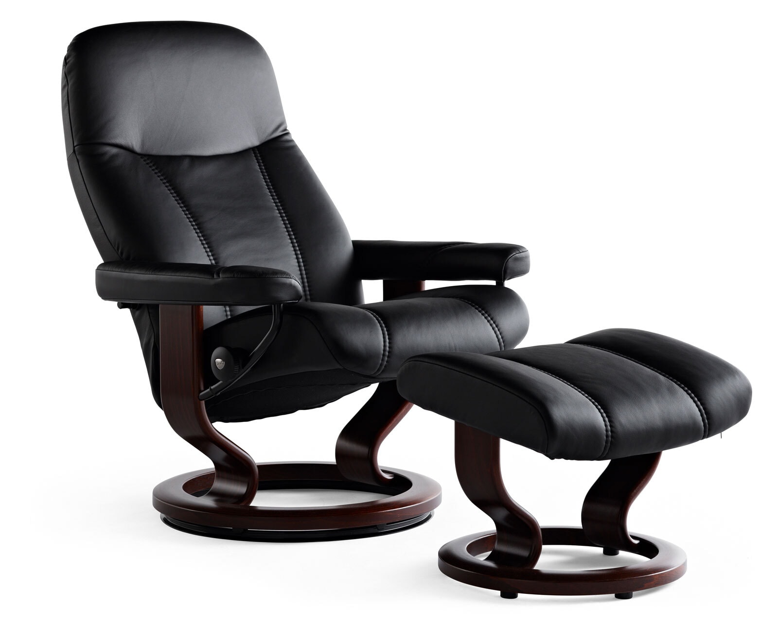 Stressless Sessel mit Hocker CONSUL M 2-teilig schwarz