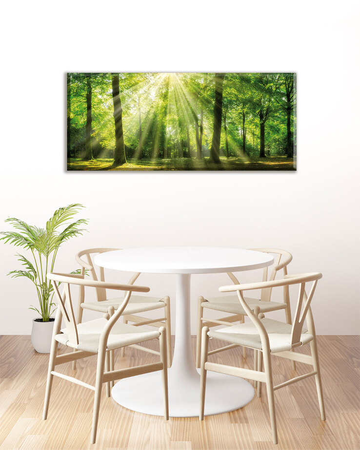 BÖNNINGHOFF Bild GRÜNER WALD 140 x 60 cm