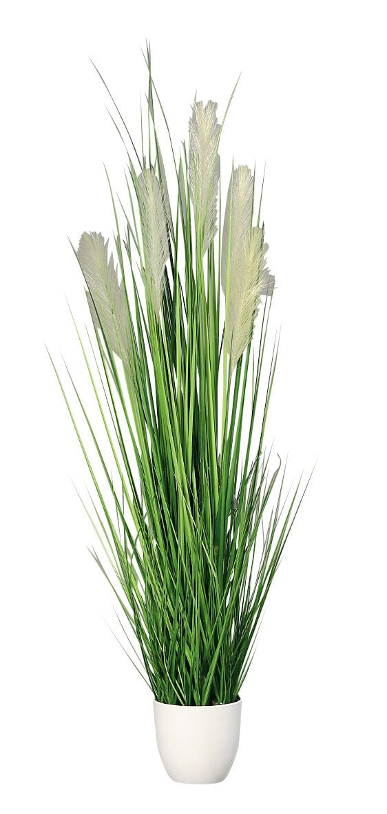 Kunstpflanze Gras PAMPAS im Topf 110 cm