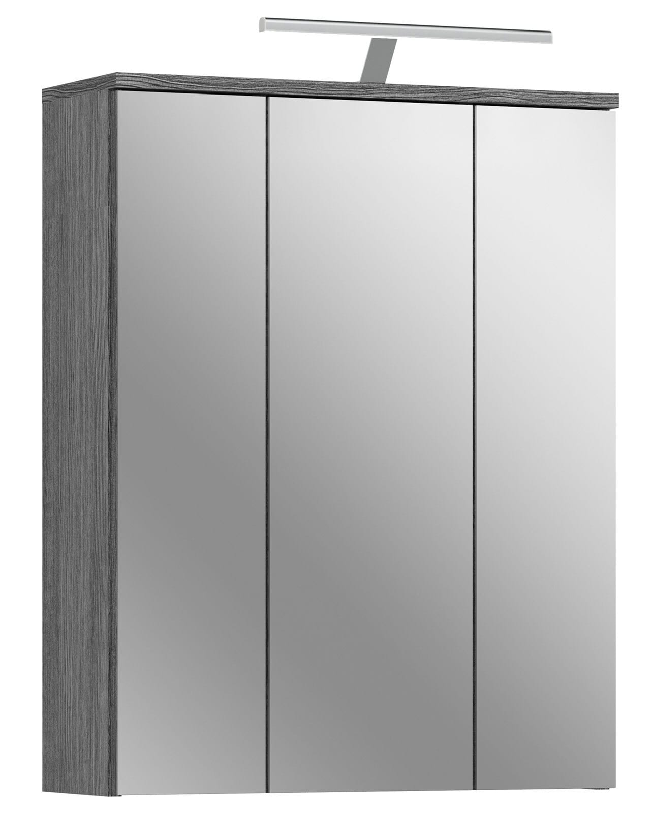 Spiegelschrank BLAKE 60 x 77 cm Rauchsilber mit Beleuchtung 