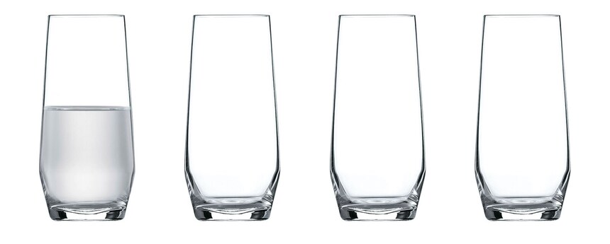 ZWIESEL GLAS Trinkglas PURE 4er Set - je 357 ml