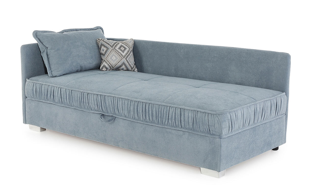 Schlafsofa LINA 207 cm aquablau