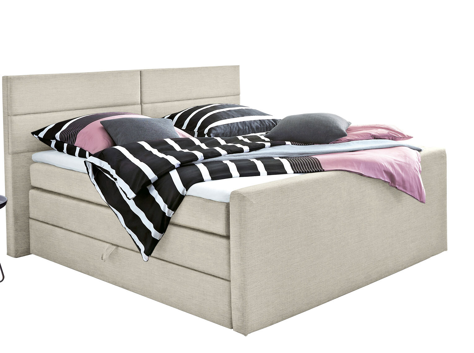 Ole Gunderson Boxspringbett FENTISSIMO SPACE 180 x 200 cm beige