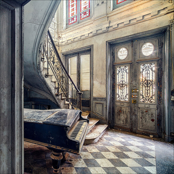 PRO ART Alu-Art Bild LOST HOUSE 98 x 98 cm