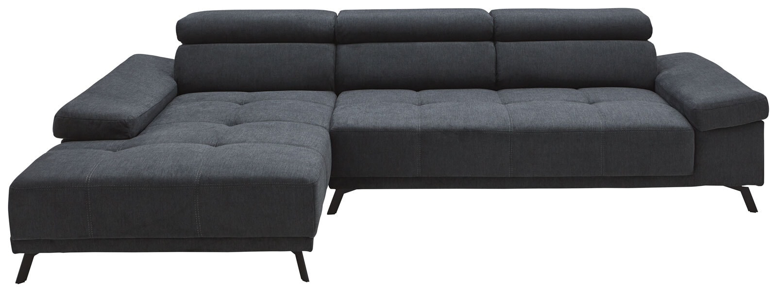 Ecksofa DENIA 192 x 309 cm dunkelgrau