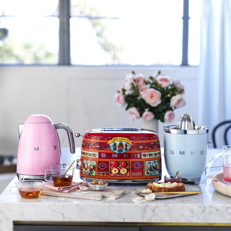 SMEG - Dolce & Gabbana Toaster 2-Schlitz bunt