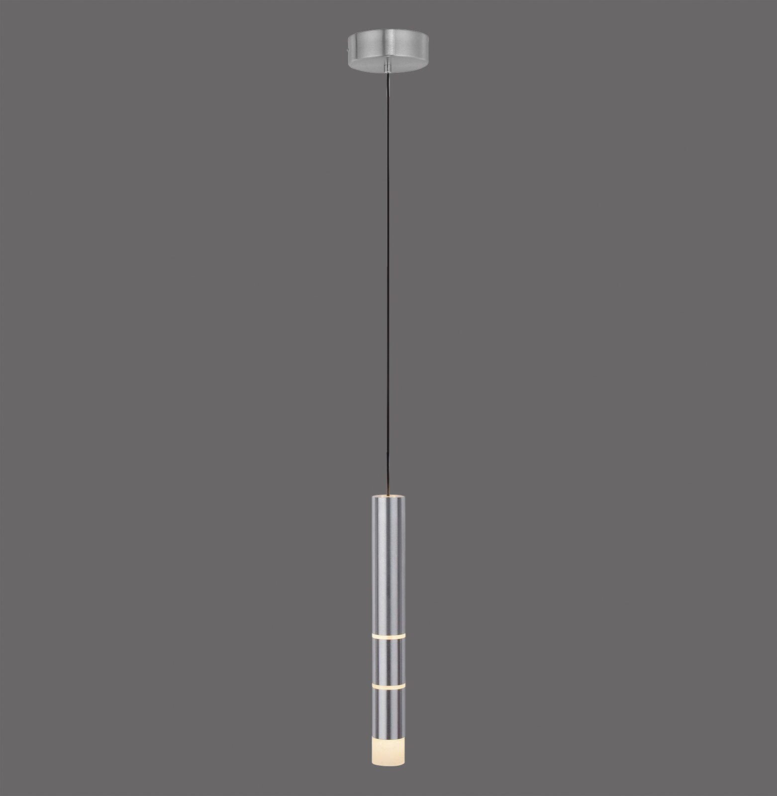 Paul Neuhaus LED Pendelleuchte PURE-VEGA 5 cm alufarbig
