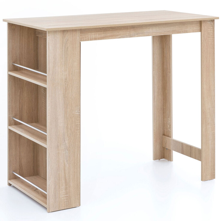 Bartisch 60 x 120 cm braun