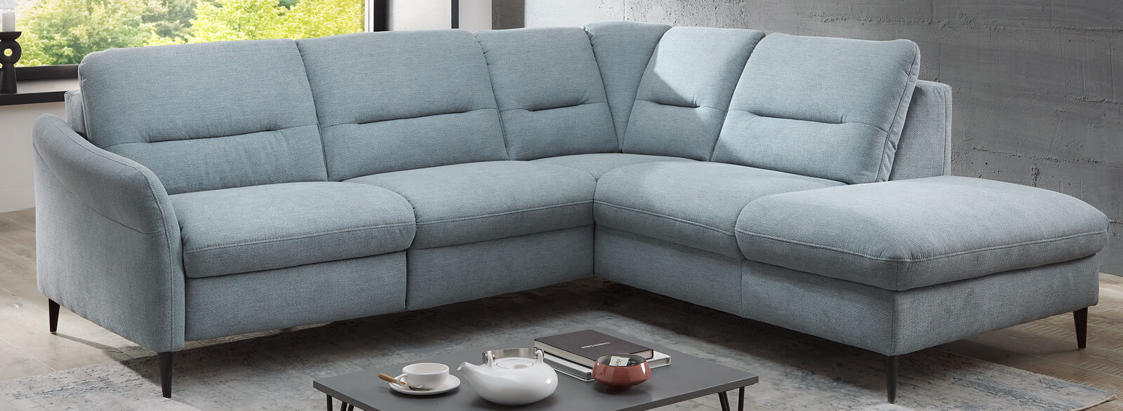 SYSTEMPOLSTER Ecksofa VELLETRI R ice