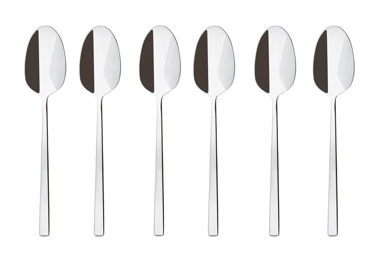 sambonet Espressolöffel ROCK 6er Set silber