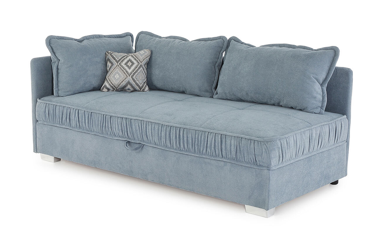 Schlafsofa LINA 207 cm aquablau