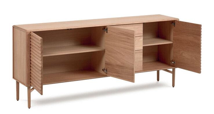Kave Home Sideboard LENON 200 x 86 cm Eiche