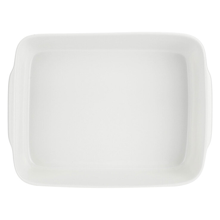LA PORCELLANA BIANCA Auflaufform ANGHIARI 20 x 30 cm Porzellan weiß