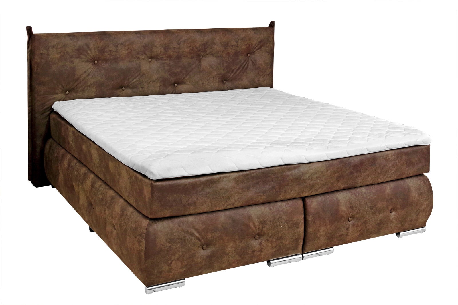 Boxspringbett QUEBEC 180 x 200 cm braun