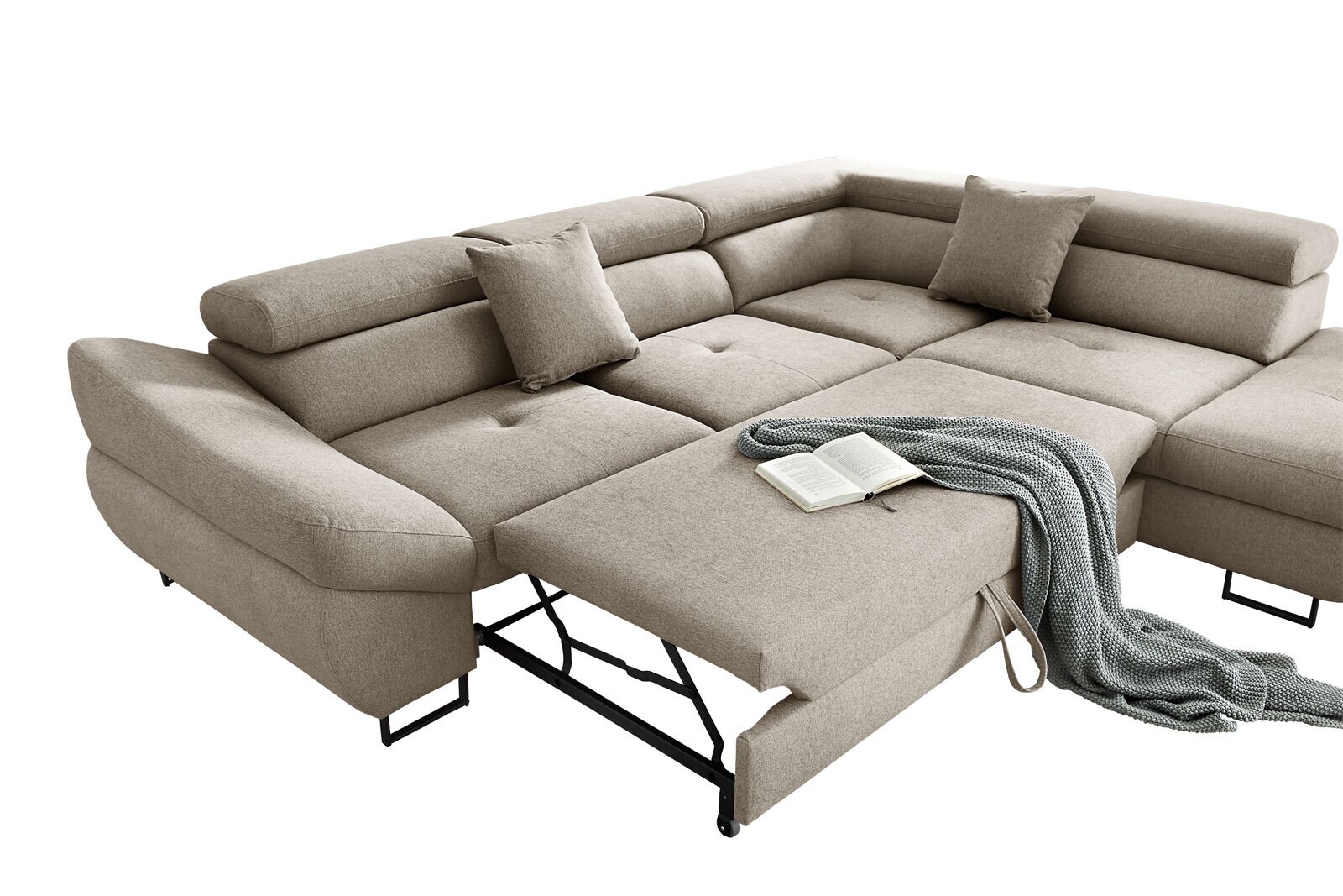 Ecksofa FABIO 280 x 235 cm Primo beige