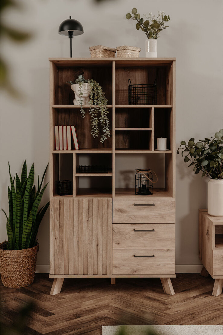 Highboard WELLINGTON 84,5 x 160 cm Schwedeneiche