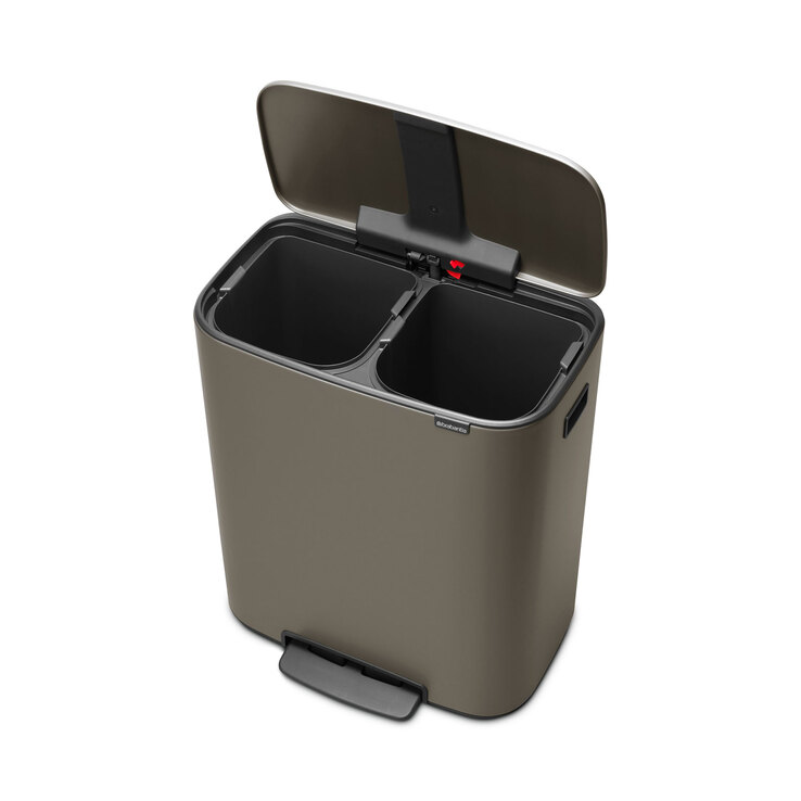 brabantia Treteimer BO 2 x 30 Liter platinum
