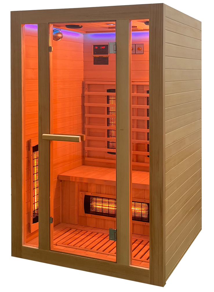 Infrarotsauna SUNRISE S 120x190x105 cm braun