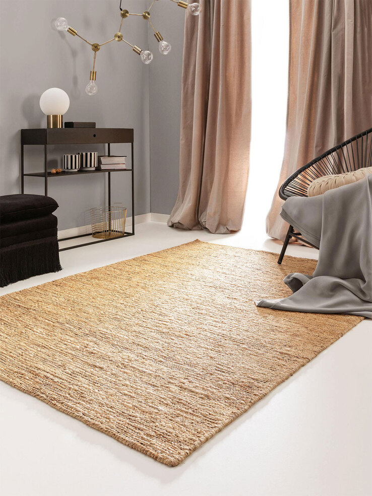 benuta pure Jute-Teppich COSMO 200 x 300 cm hellbraun