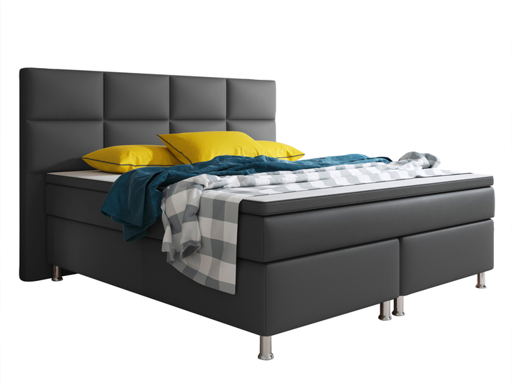 Boxspringbett MIAMI 180 x 200 cm anthrazit